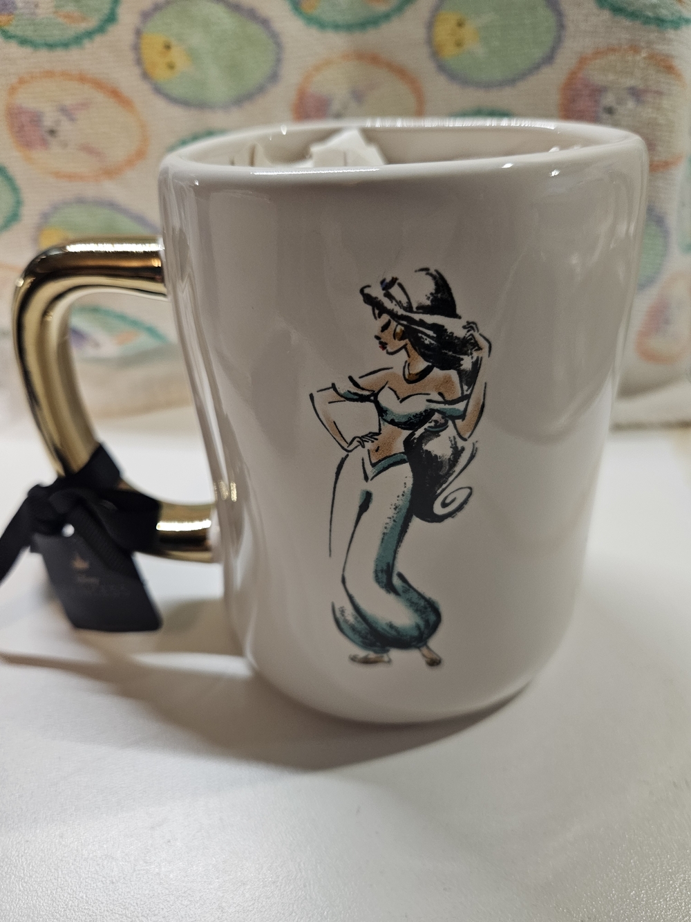 NWT Rae Dunn Disney Ceramic Starry Night Princess Jasmine Mug